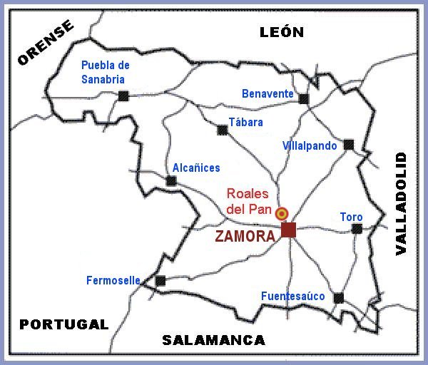 mapa Roales del Pan