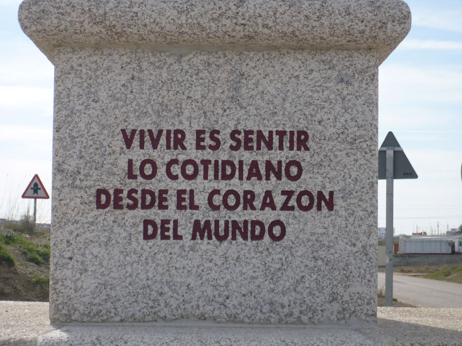 S�mbolo referente al Camino de Santiago Situado al inicio del termino municipal a su paso por el Camino de Santiago.