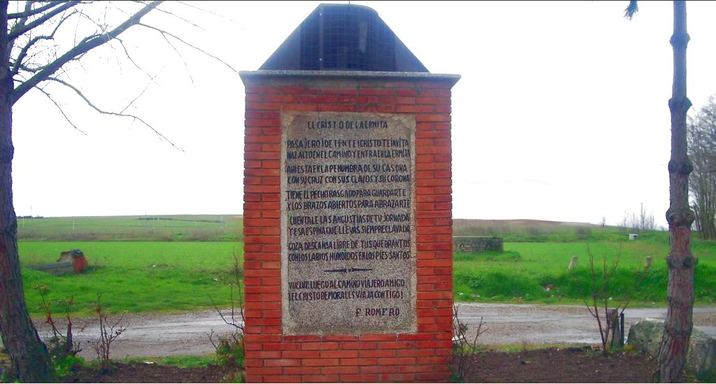Magnif�ca inscripci�n junto a a la ermita de Morales del Vino